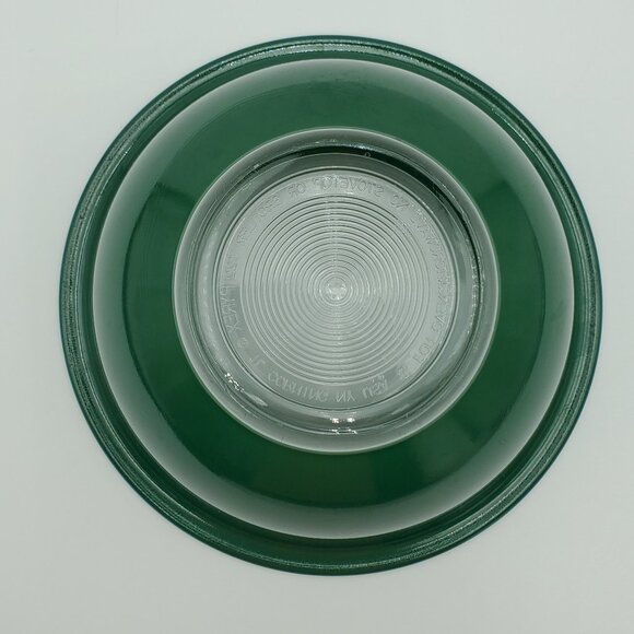 Pyrex Dark Green Clear Bottom Mixing Serving Nesting Bowl 322 1 L Bowl - Picture 4 of 6